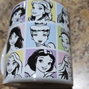 Disney Princess Mug with Pastel Squares